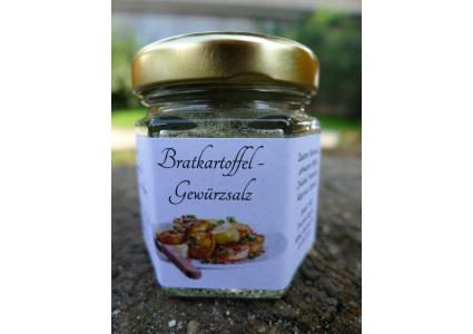 Bratkartoffel-Salz im Schraubglas